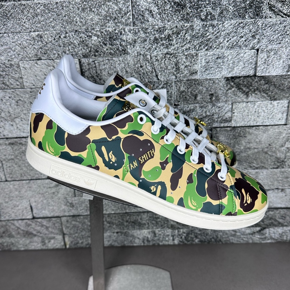 Adidas x BAPE Stan Smith 30th Anniversary Camo  - NEW - M10